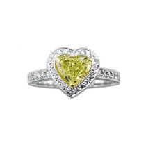 Yello Diamond Heart Engagement Ring