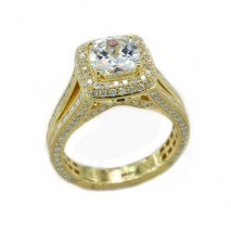 High Set Diamond Engagement Ring