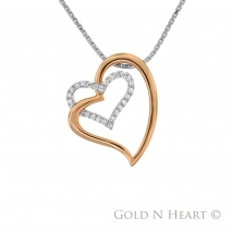 Rose Gold Heart Pendant