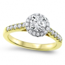 2-Tone Engagement Ring