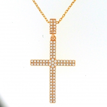 Rose Gold Plated Cross