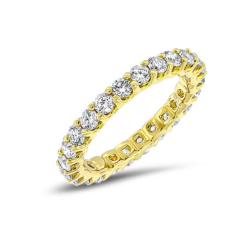 Diamond Eternity Ring in 14K Yellow Gold  Pre-Owned