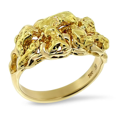 Natural Nugget Inlay Ring Pre-Owned