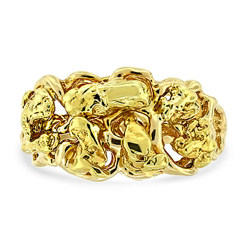 Natural Nugget Inlay Ring Pre-Owned