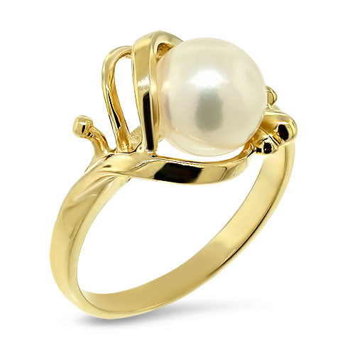 Akoya Pearl Freeform Ring Pre-Owned