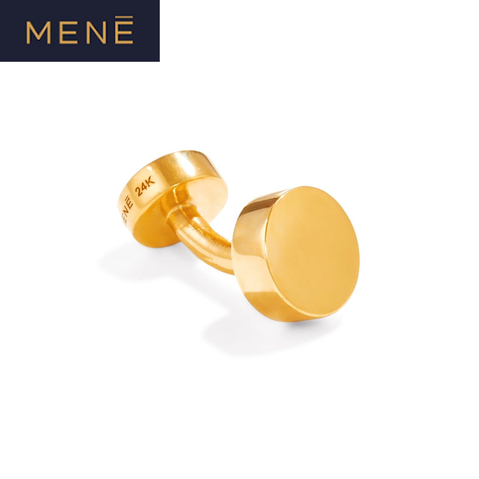 MENE 24kt Barbell Cufflinks Pre-Owned