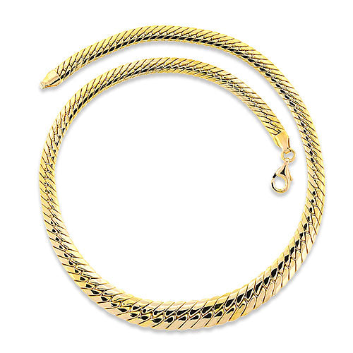 Graduated Herringbone Necklace 14k Yellow Gold Pre-Owned