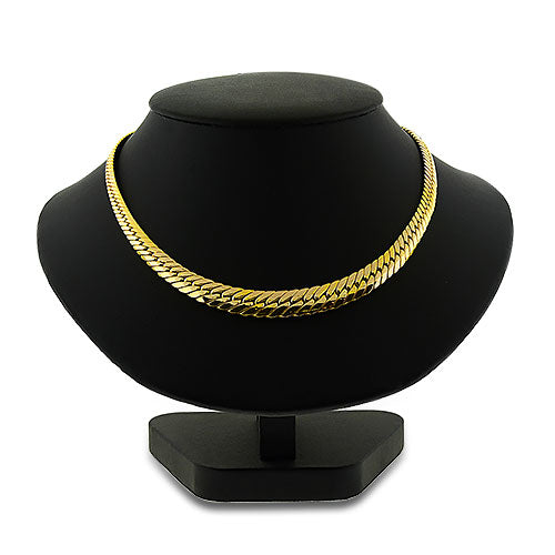 Graduated Herringbone Necklace 14k Yellow Gold Pre-Owned