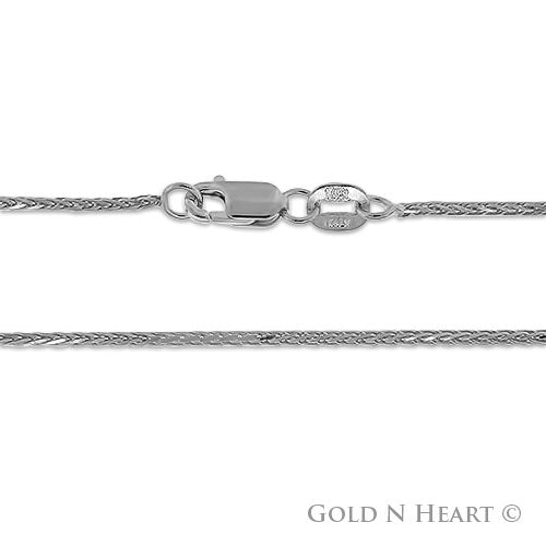 Wheat Chain - 1.25mm Round with Lobster Clasp (030)