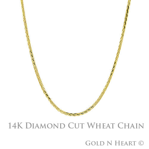 Wheat Chain - 1.25mm Round with Lobster Clasp (030)