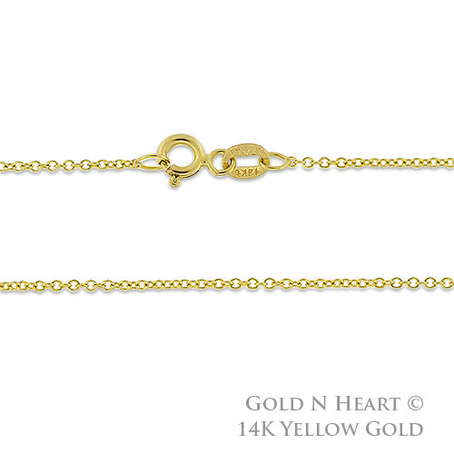 Rolo Chain - 1.25mm Round Link Pendant Chain (030)