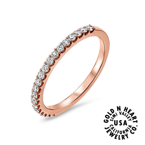 Signature Rose Gold Diamond Wedding Band
