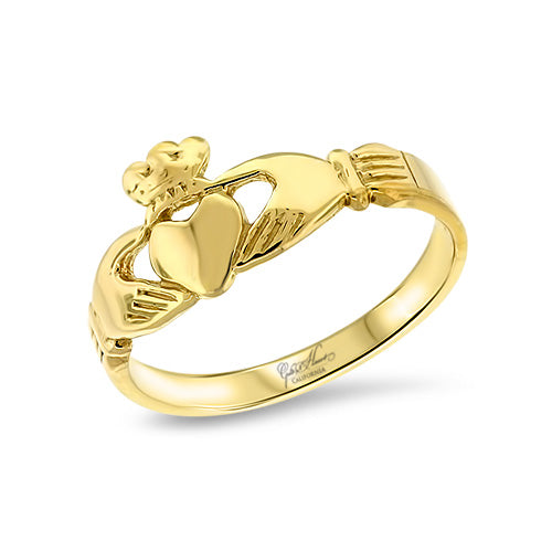 Ladies Gold Claddagh Ring
