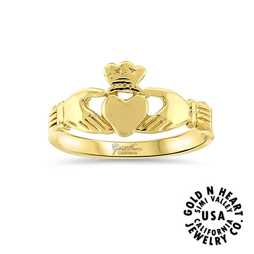 Ladies Gold Claddagh Ring
